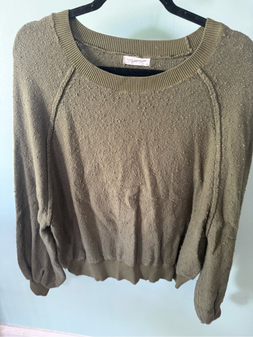 Pink Lily By Daryl Ann Denner Olive Green Women’s Knit Sweater